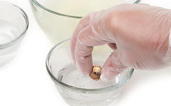 Dipping metal into plain water